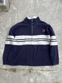 tommy hilfiger jeans polo half zip sweter