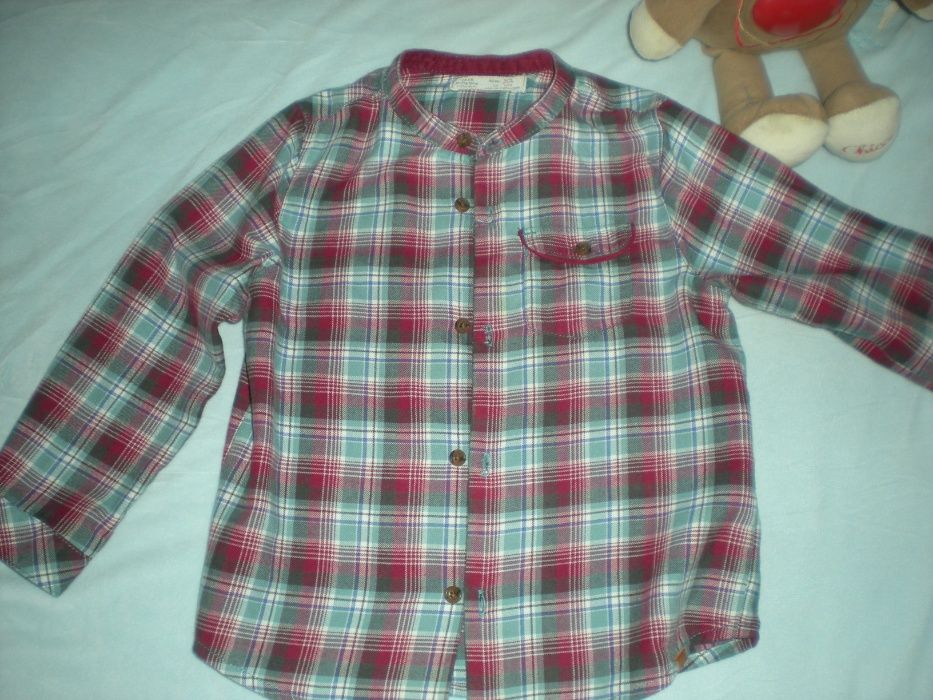 Camisa xadrez Zara 3/4 anos