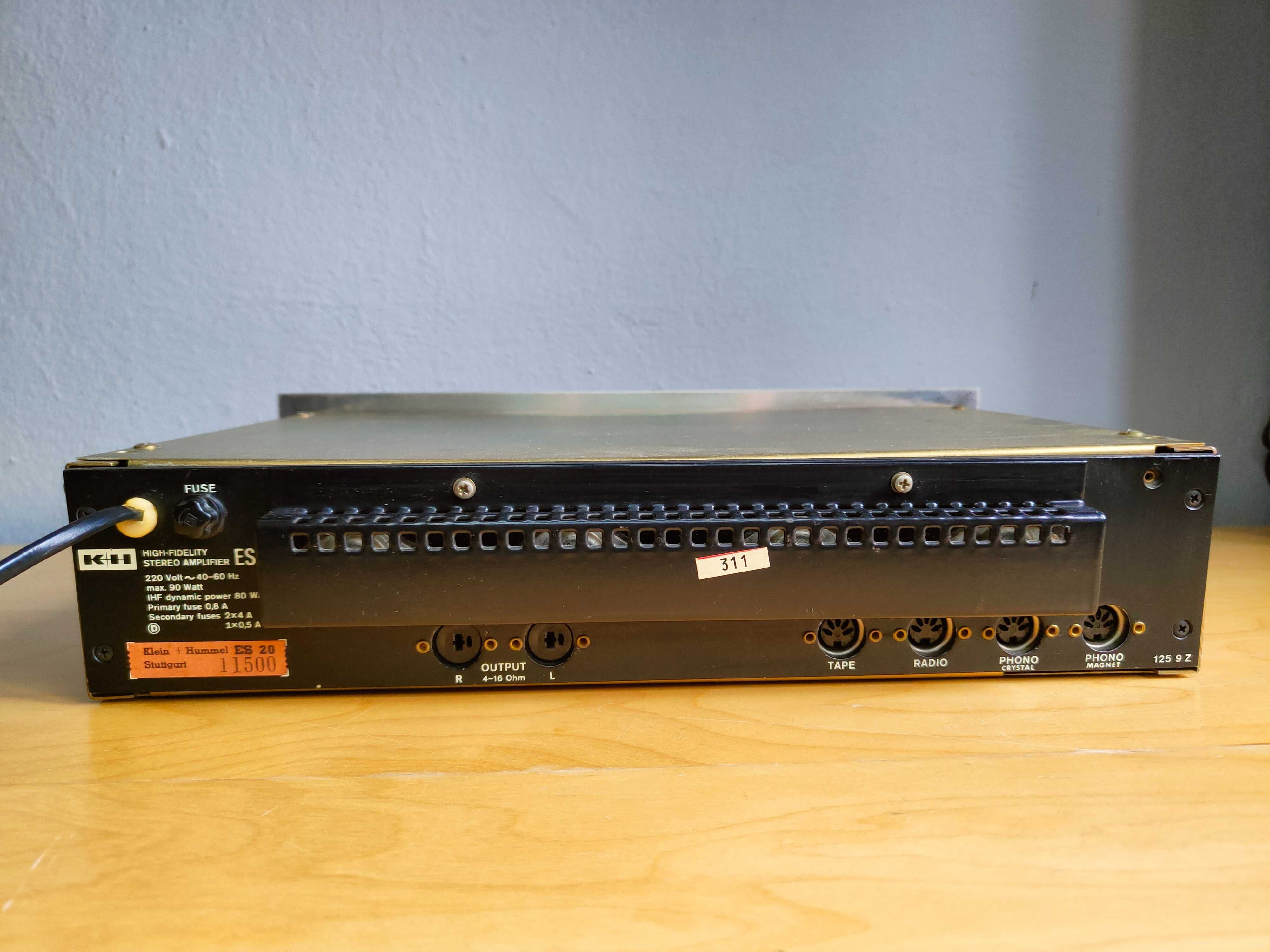 Klein Hummel ES 20 HIGH-FIDELITY wzmacniacz stereo
