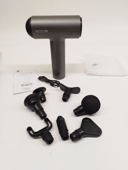 Pistolet masujący masażer do ciała 6predkosci 7koncowek 60W