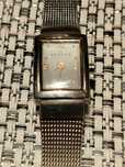 Skagen Tank Watch Damski Srebrny Kolor Srebrna Tarcza 14mm Prostokąt 4