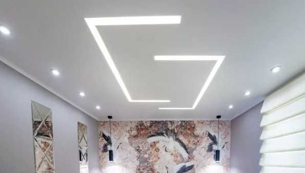 Sufity napinane i podwieszane, oświetlenie.