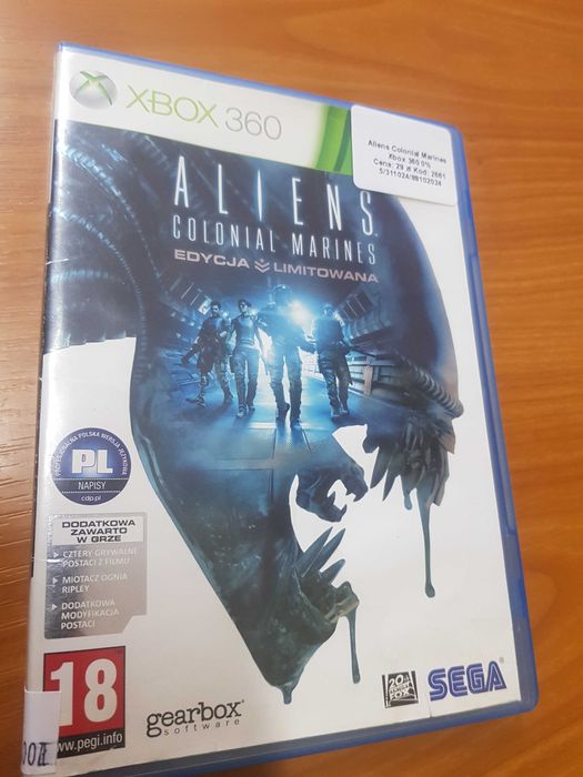 Aliens Colonial Marines Xbox 360 Sklep Iława