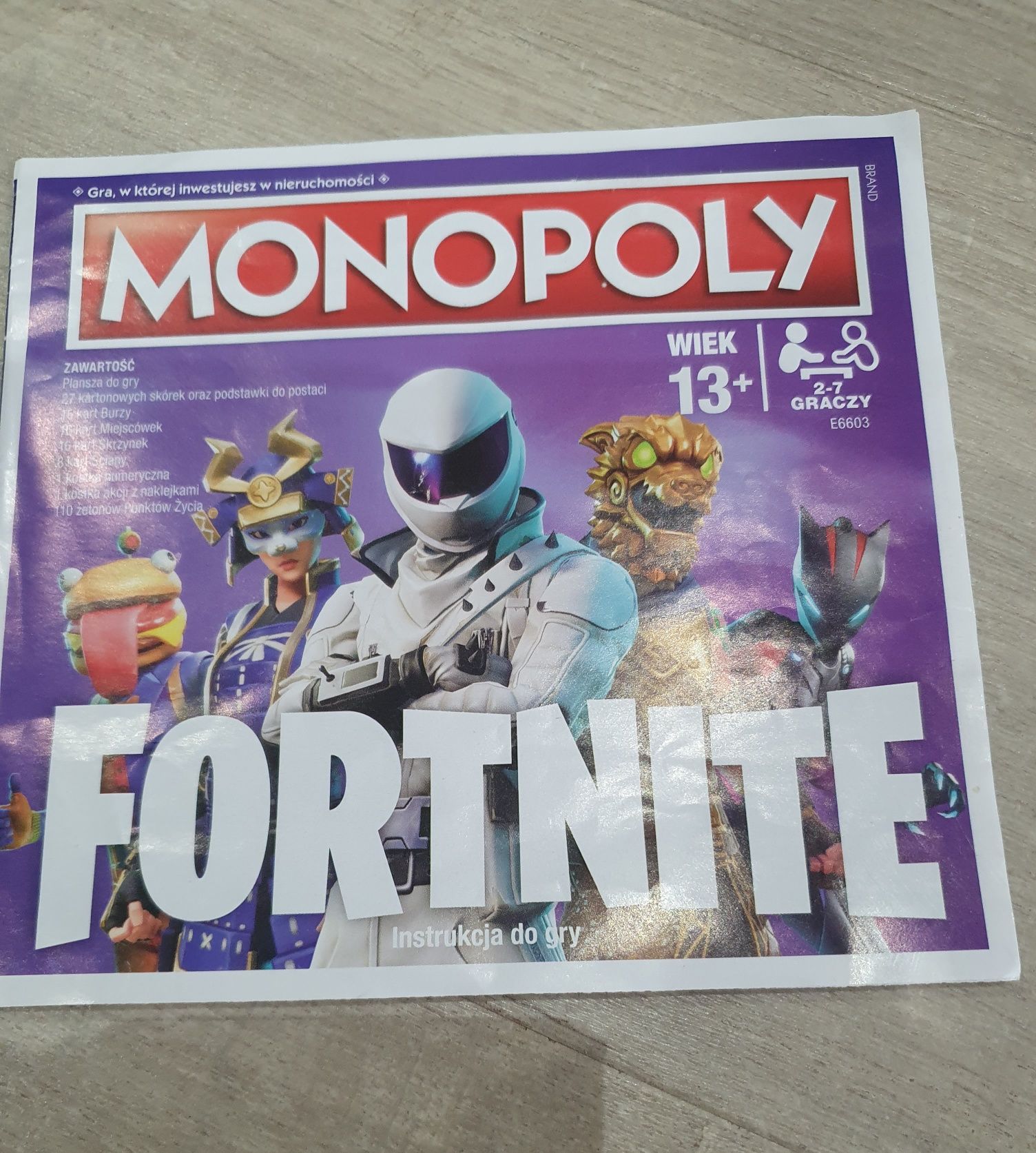 Gra planszowa Monopoly Fortnite polska wersja