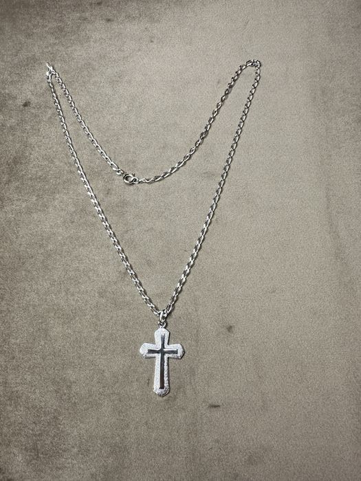 Fio /colar com cruz em prata