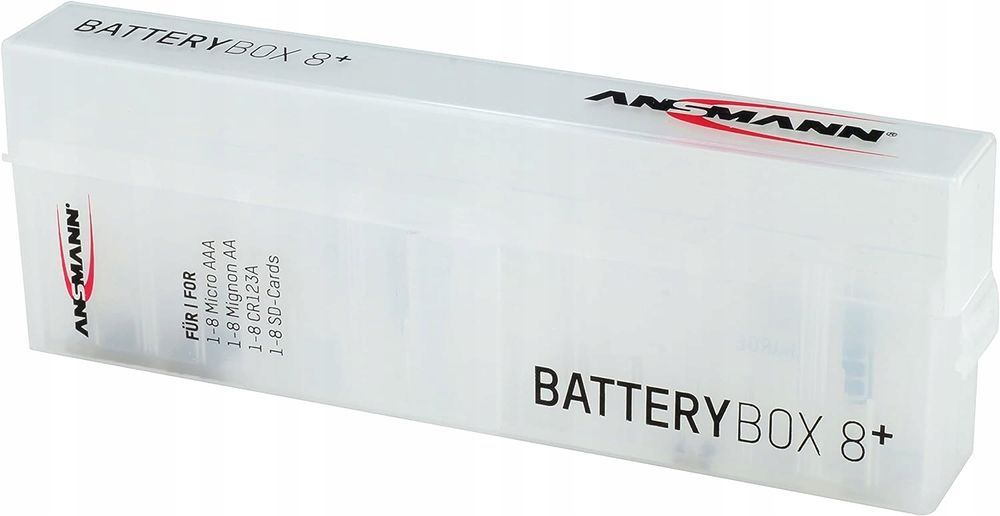 Pojemniki na baterie ANSMANN na 8 akumulatorów AA