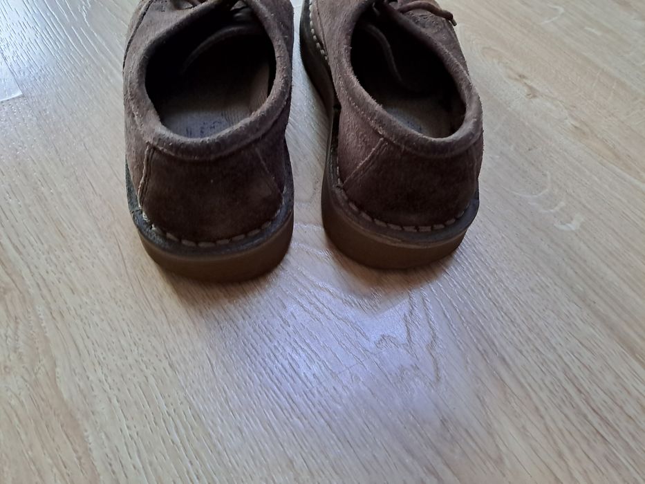 Welurowe trzewiki firmy Otmęt, brązowe, rozmiar 39