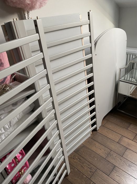 IKEA łóżeczko jasnoszary - GONATT /TROGEN