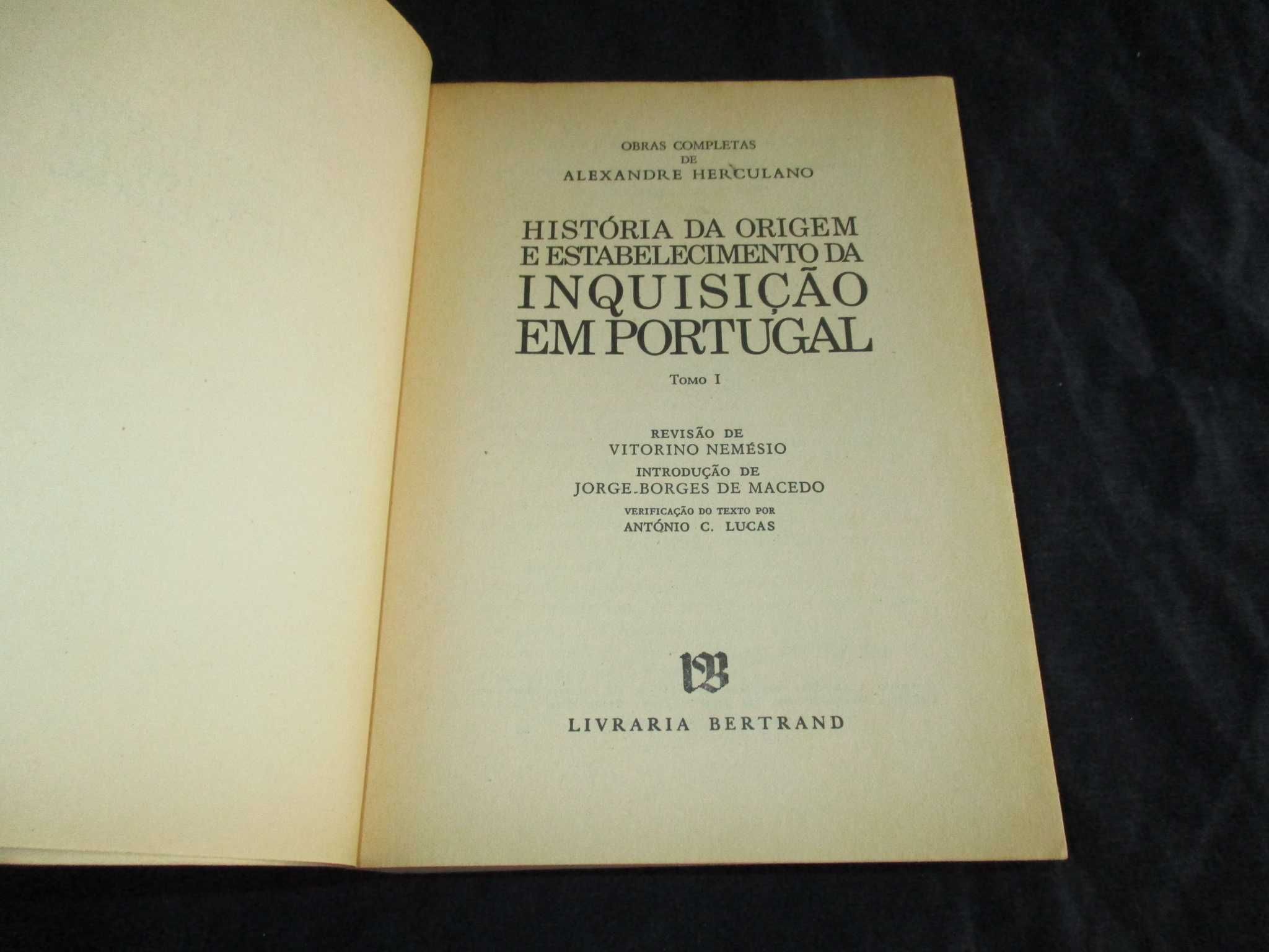 Livro História da Origem e Estabelecimento da Inquisição em Portugal