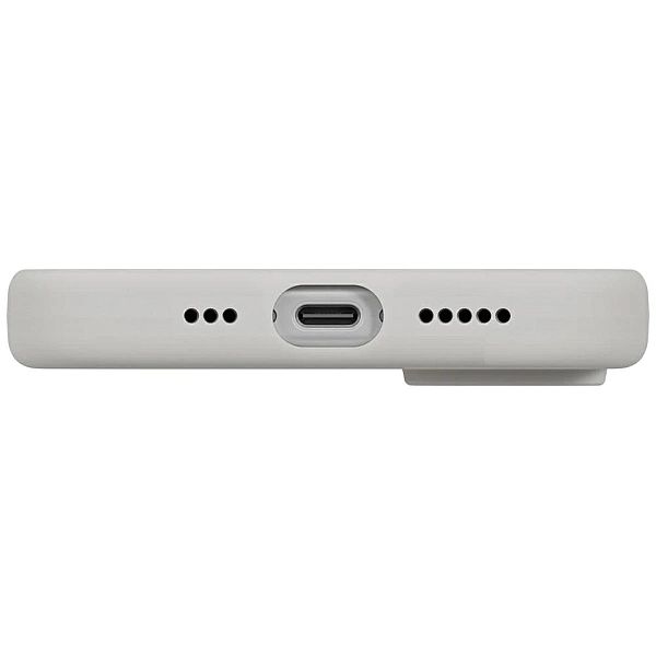 Etui UNIQ Lino na iPhone 17 Magclick Charging - szare