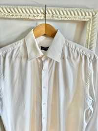 męska biała elegancka koszula regular wólczanka rozmiar 42