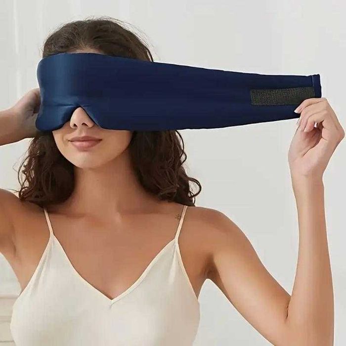 Якісний сон. Шовкова повязка для сну sleep mask