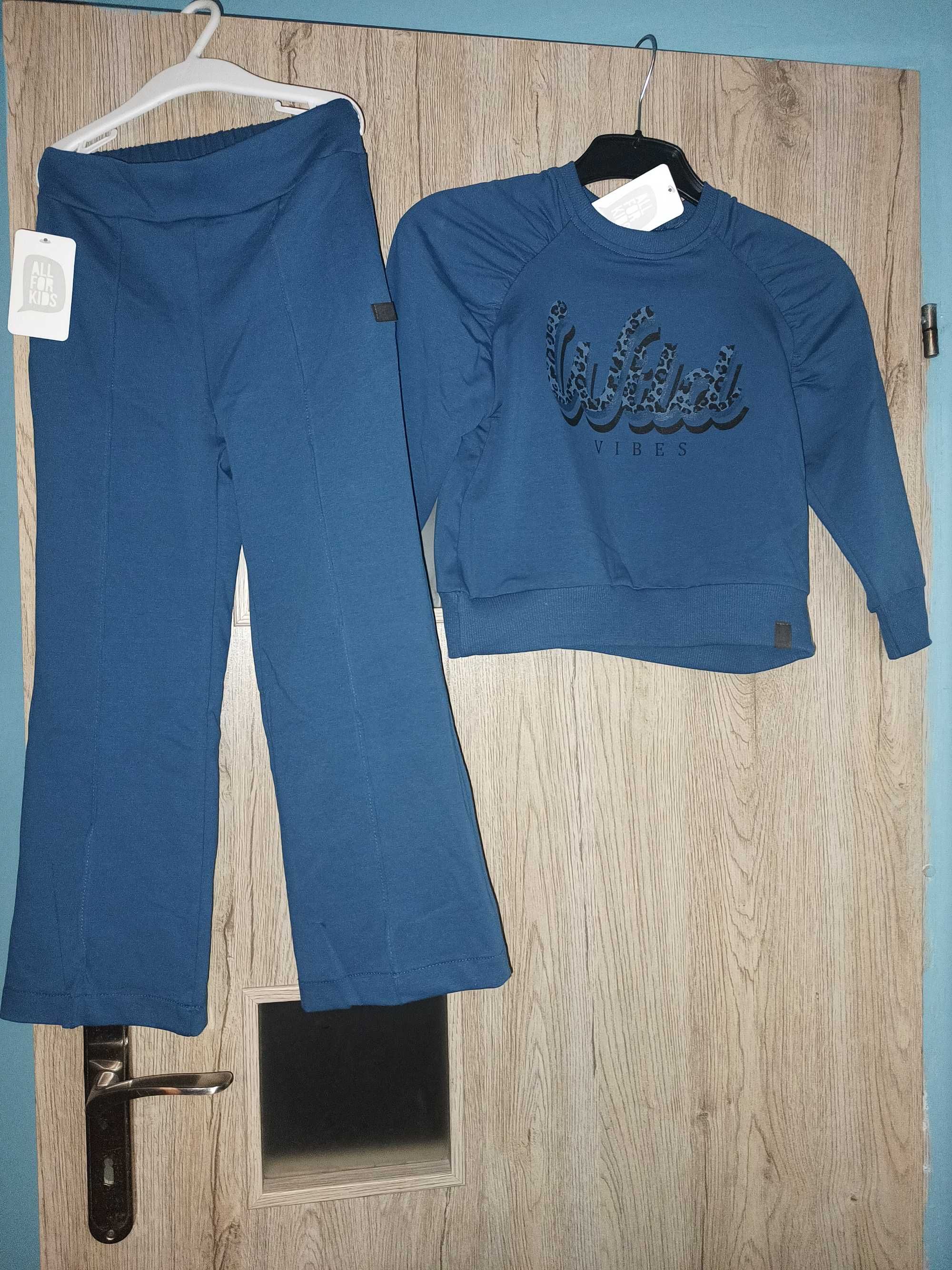Nowy Niebieski Dres All For Kids 116-122cm Wiosna