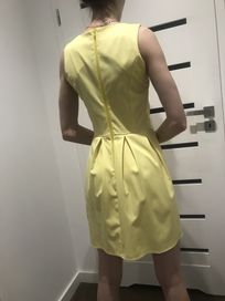 Żółta sukienka elegancka, rozm.38