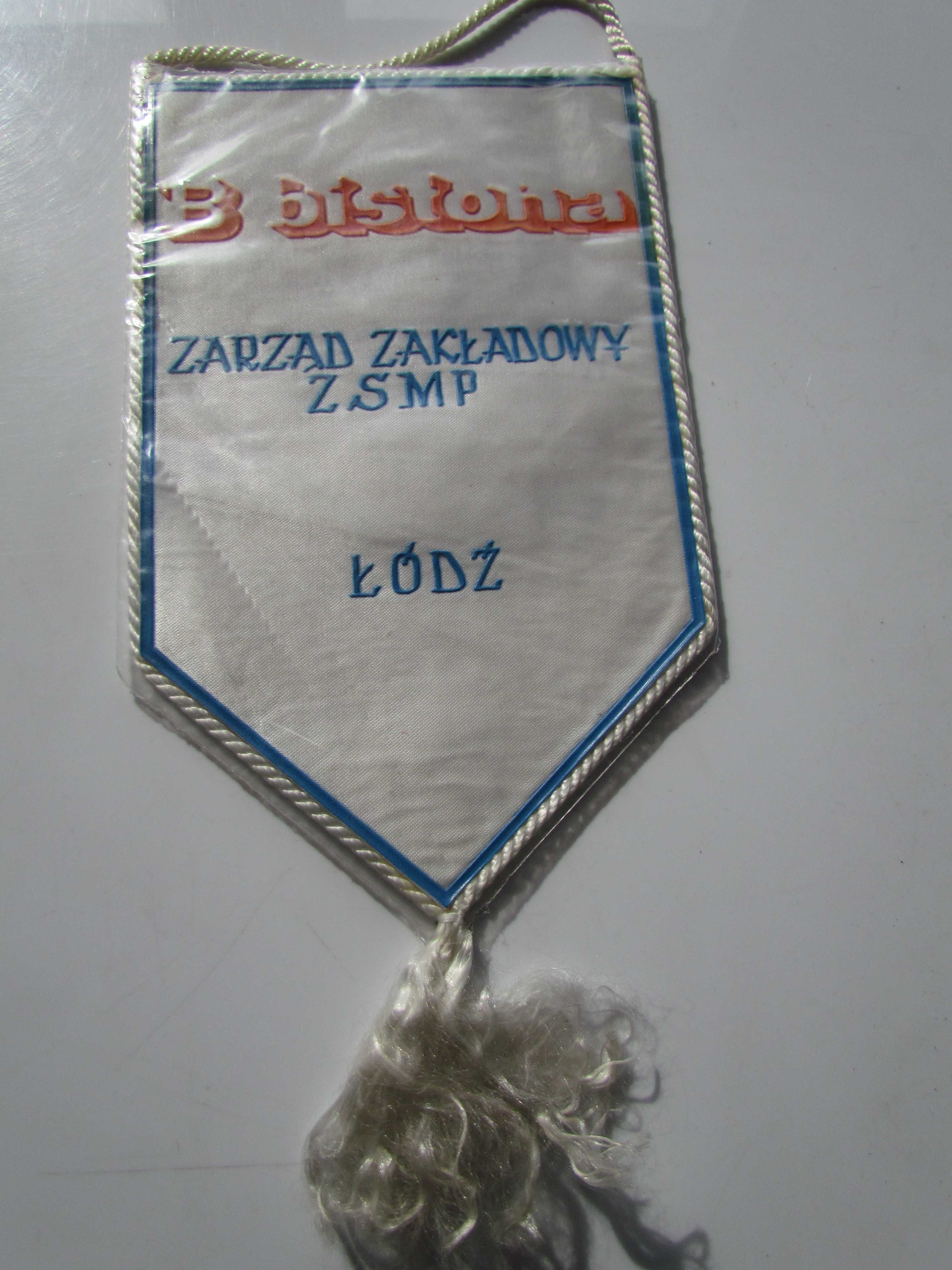 Proporczyk Bistona Łódź Zarząd ZSMP FZSMP