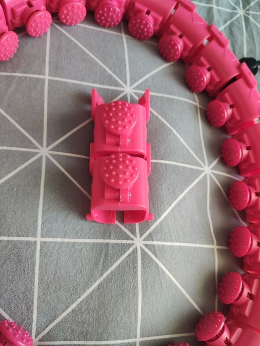 Hula Hop Z Obciążeniem Odchudzające Z Wypustkami 50cm Różowy Do Ćwicze