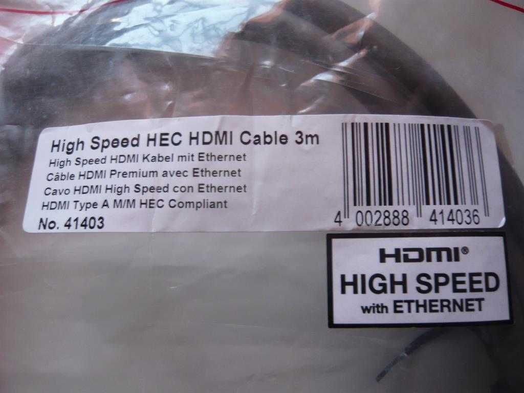 Cabo HDMI Lindy 3 m