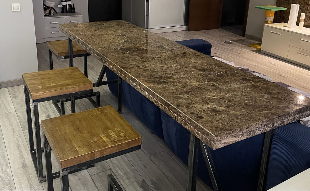 Мармуровий стіл ручної роботи з іранського мармуру