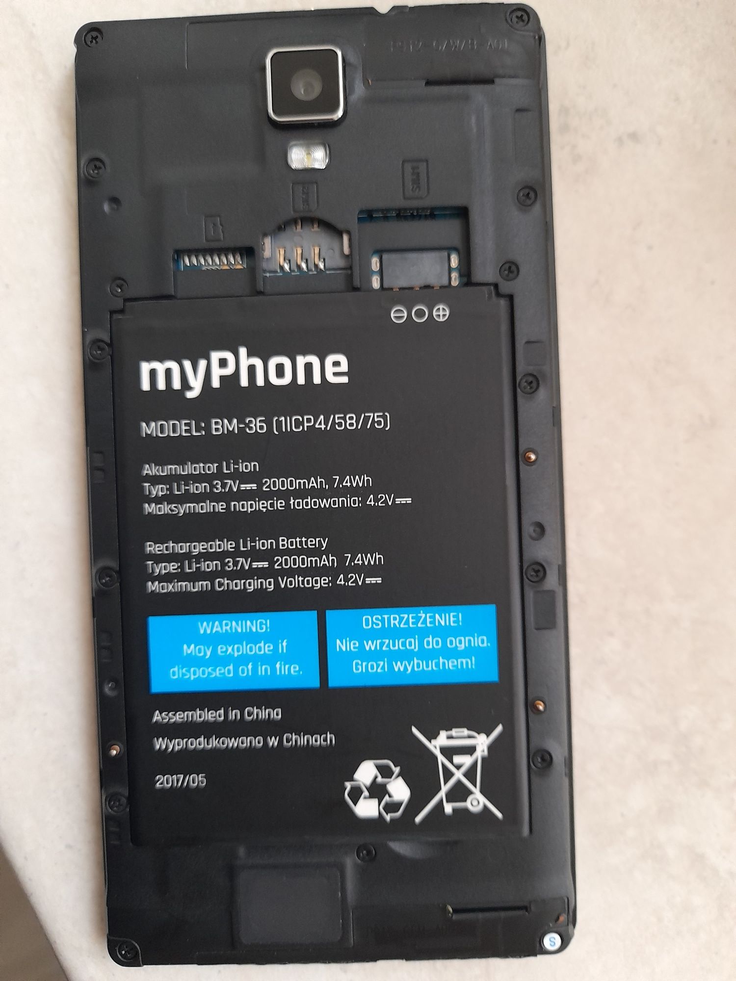 Telefo myPhone POWERED BY android
