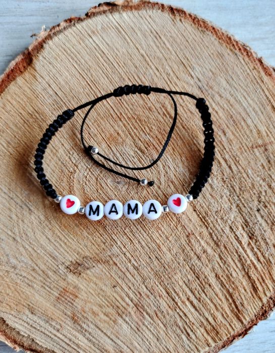 Bransoletka pleciona Dzień Mamy i nie Tylko