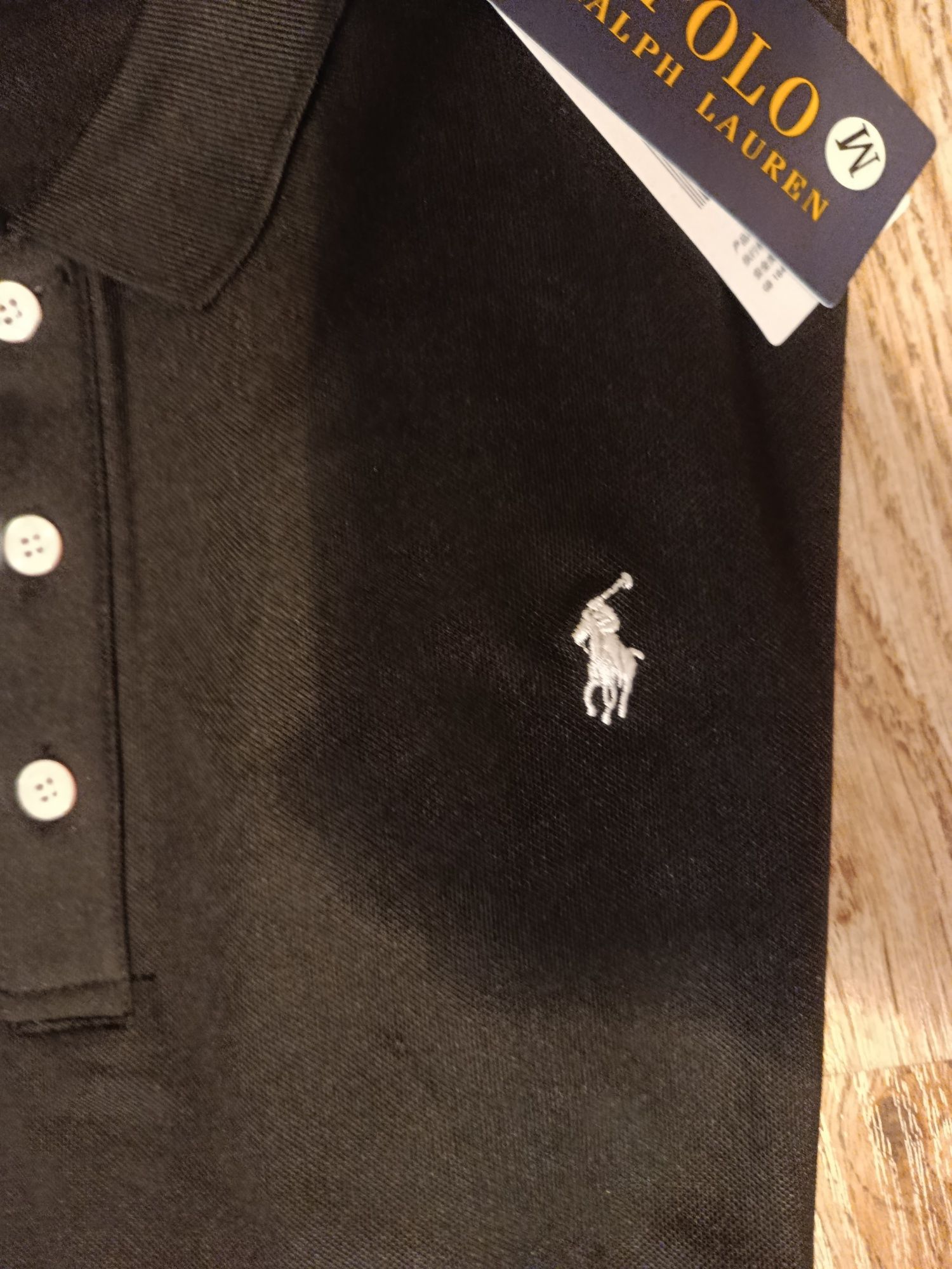 Czarne Polo Ralph Lauren w rozmiarze M
