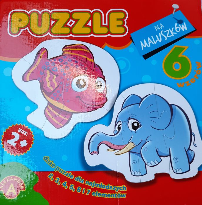 Puzzle dla maluszków rybka Aleksander