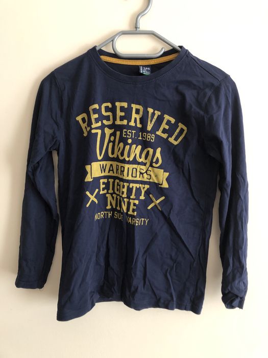 Bluzka longsleeve Reserved 146 granatowy