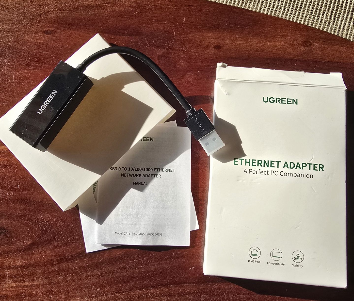 Adaptador Ugreen USB 3.0 para Ethernet (10/100/1000 Mbps)