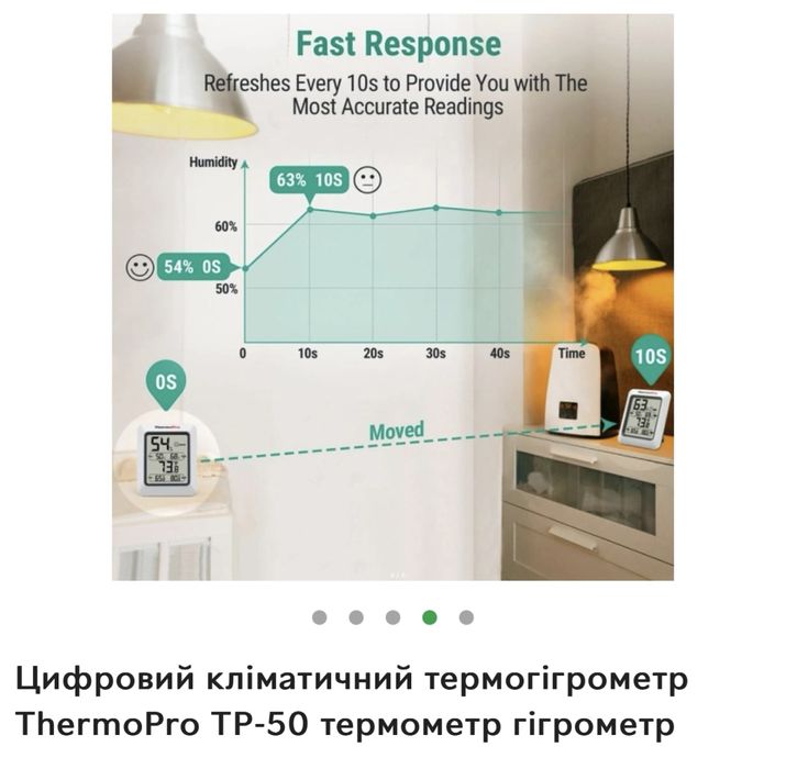Цифровой климатический термогигрометр ThermoPro TP-50