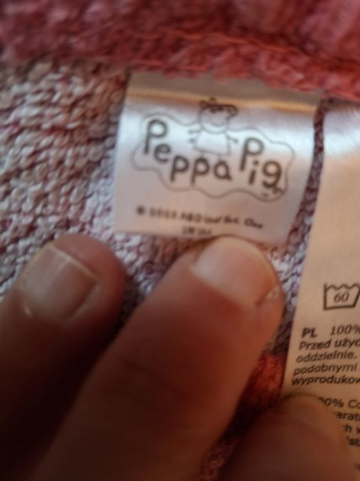 Poncho ręcznik plażowy dziewczęcy 86-92-98 peppa pig