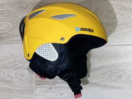 Kask narciarski Delalpi Junior Matt rozmiar S 55-56 cm