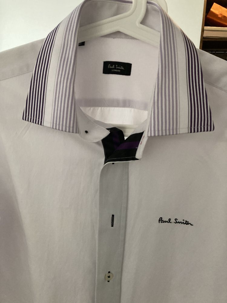 Koszula biała meska slim fit Paul Smith