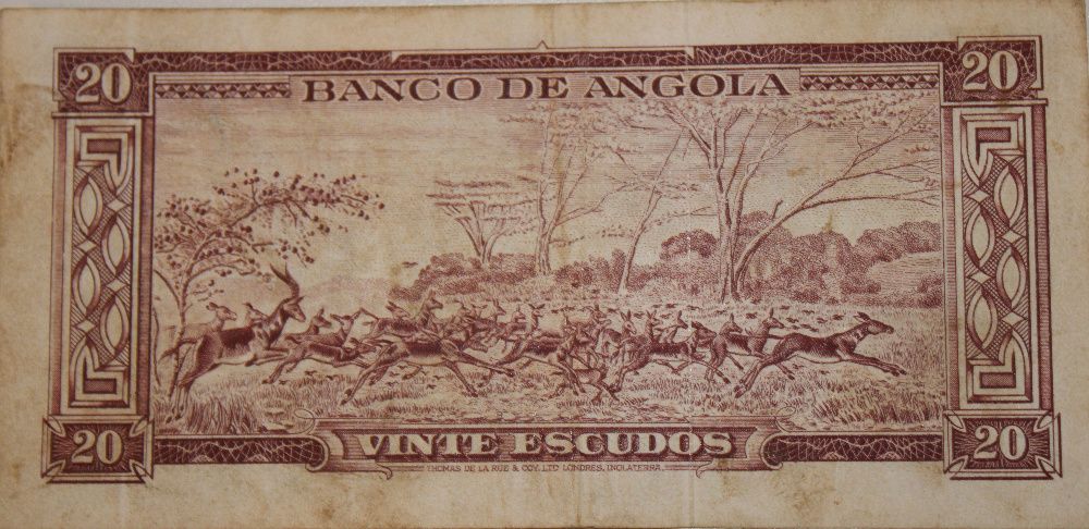 Nota de 20 Escudos Angola