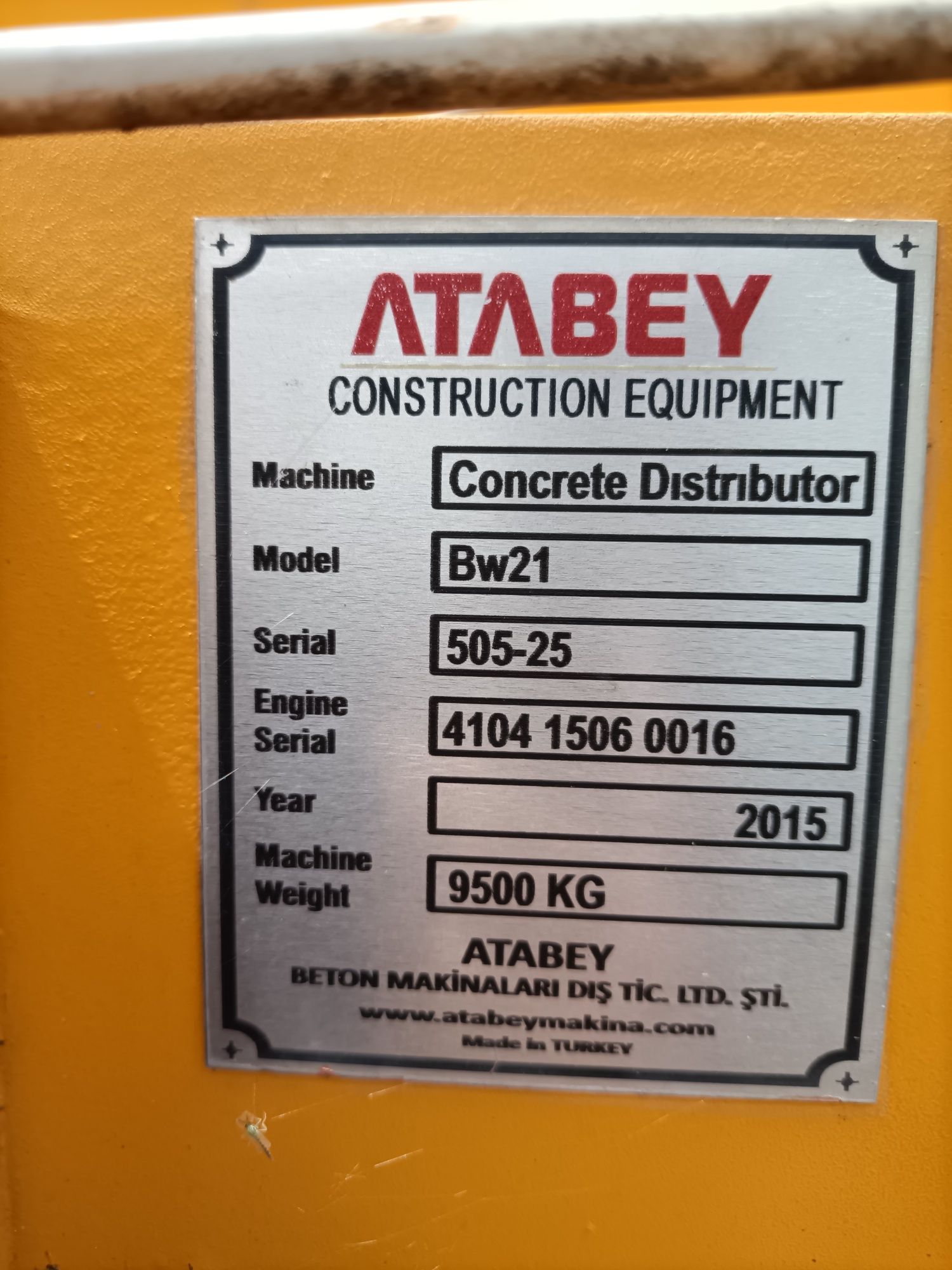 Distribuidor de betão Atabey bw 21