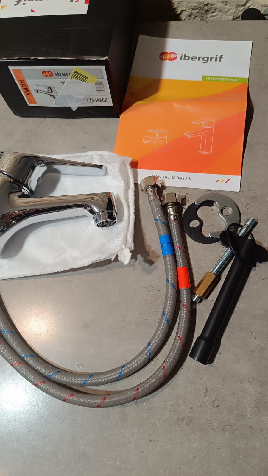 Bateria umywalkowa IbErgrif M11050 Roma