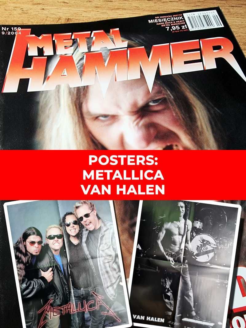 Metal Hammer 2004 - Vader, Plakaty: Metallica i Van Halen