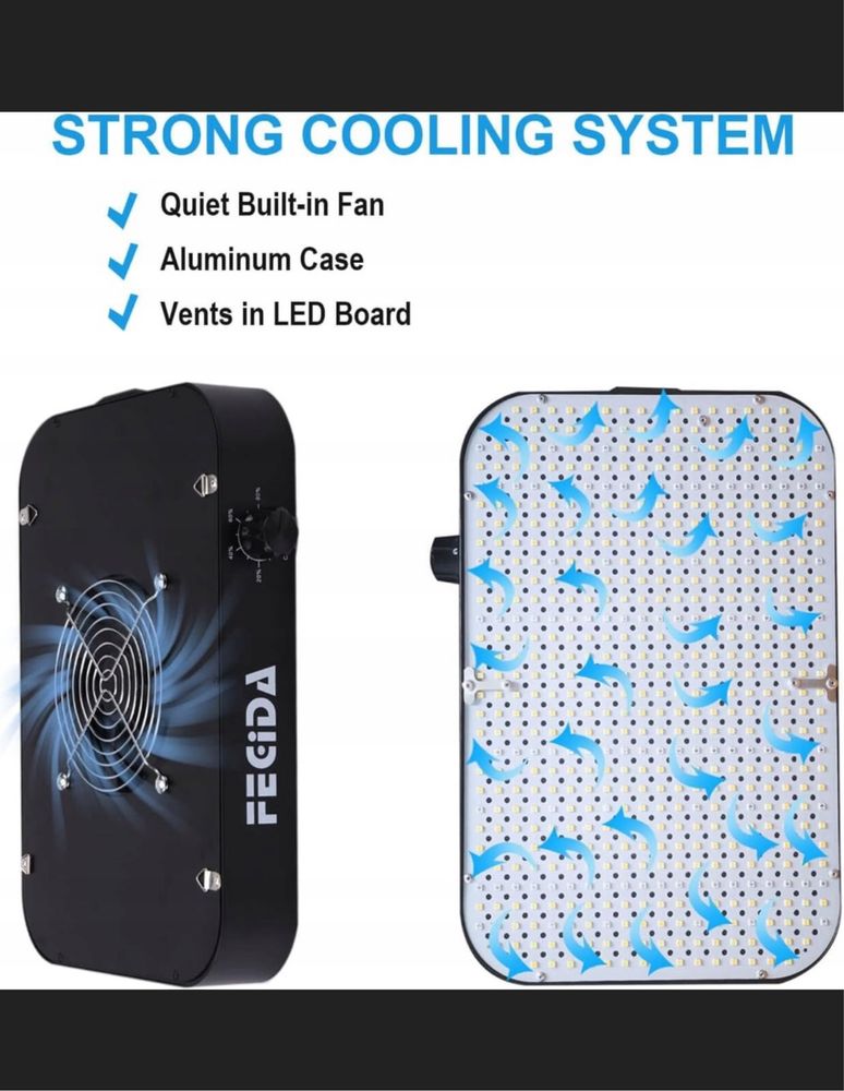 Panel lampa wisząca do uprawy roślin hodowli roślin 65W