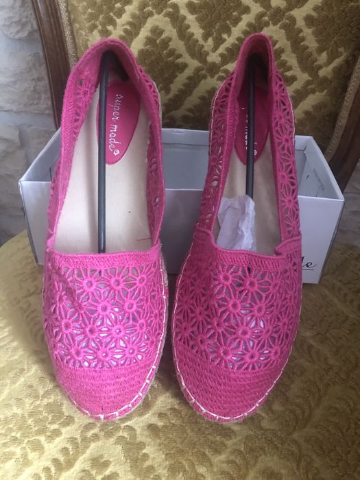 Espadryle różowe  r. 41