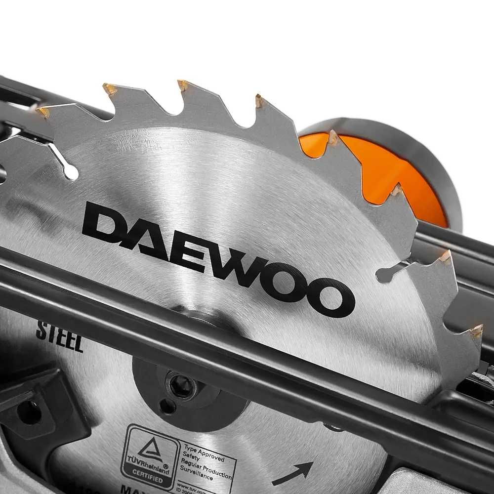 Дискова циркулярна пила DAEWOO 2 кВт 5200об 185мм дисковая циркулярка