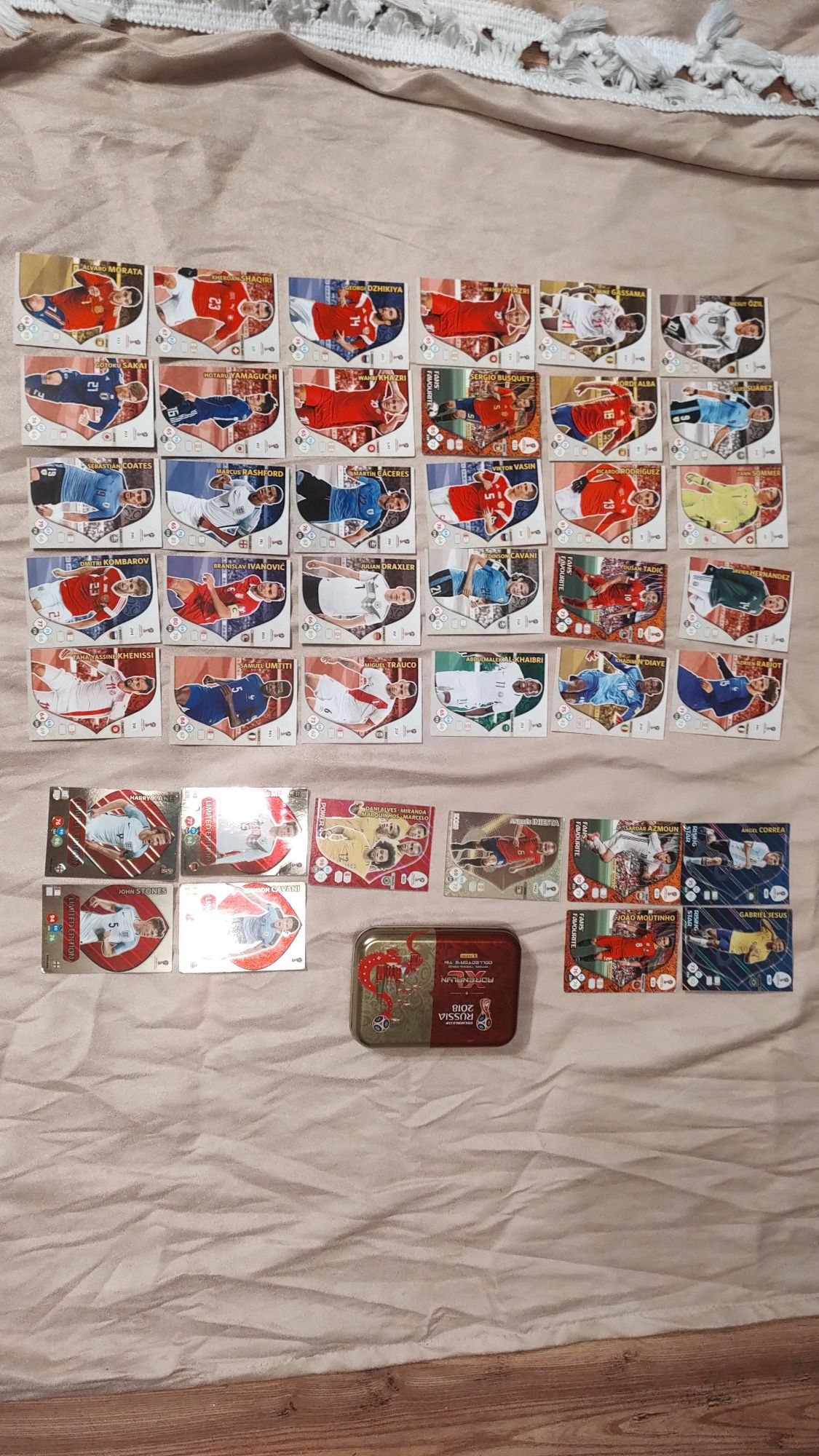 Karty Piłkarskie Panini FIFA Russia 2018 Adrenalyn XL + pudełko