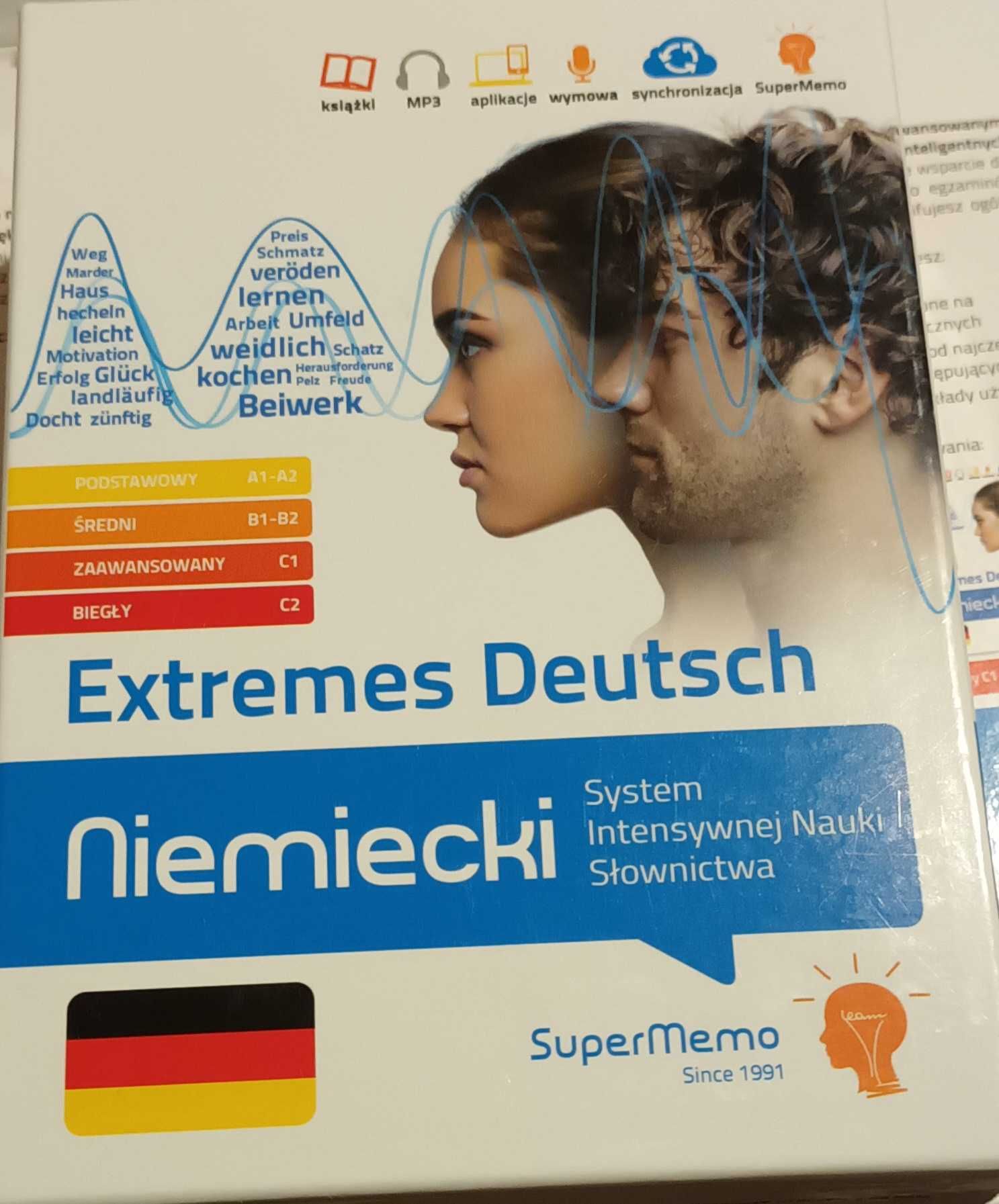 Extremes Deutsch A1-A2, B1-B2, C1, C2 SuperMemo słownictwo