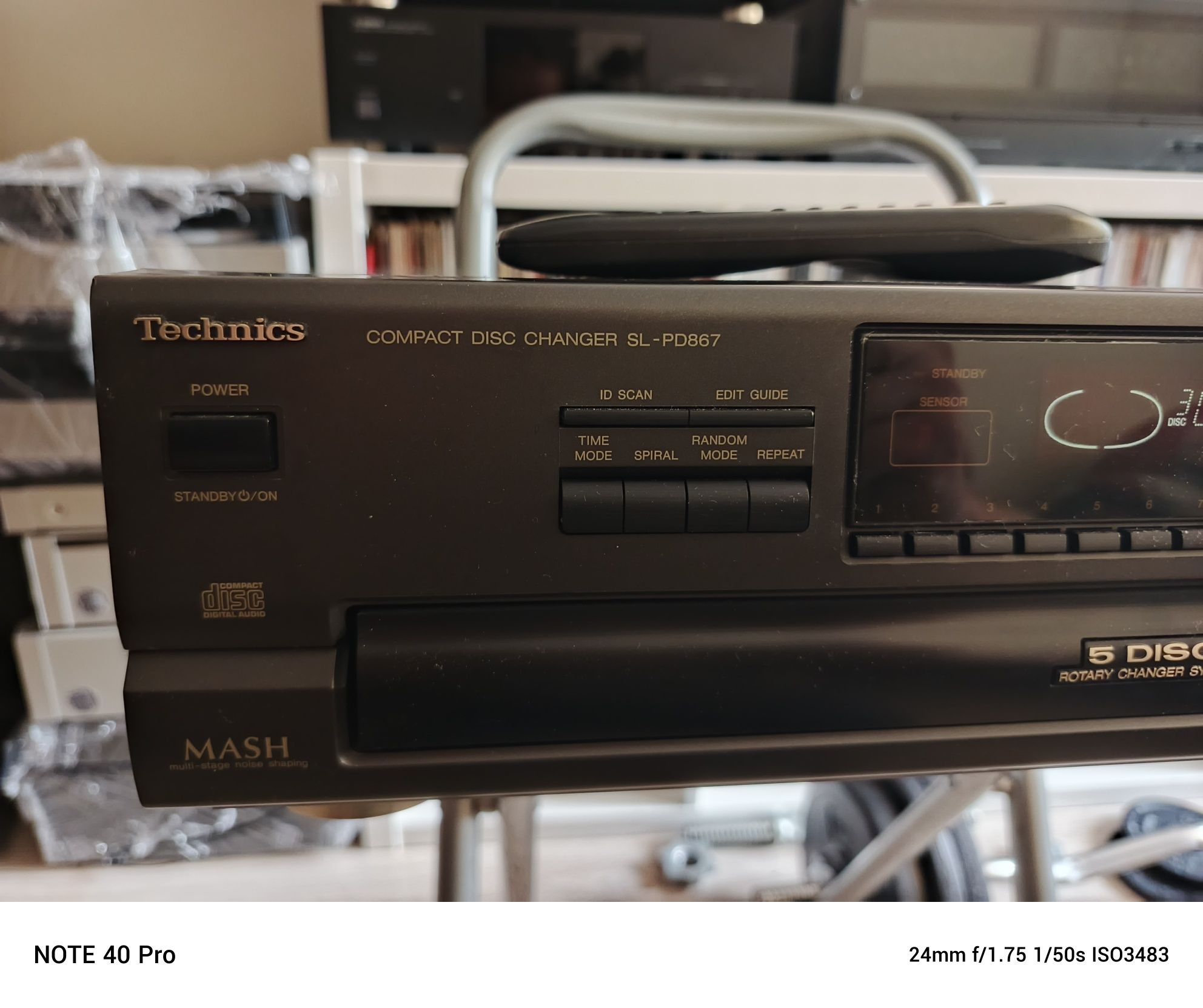 Technics zmieniarka + pilot