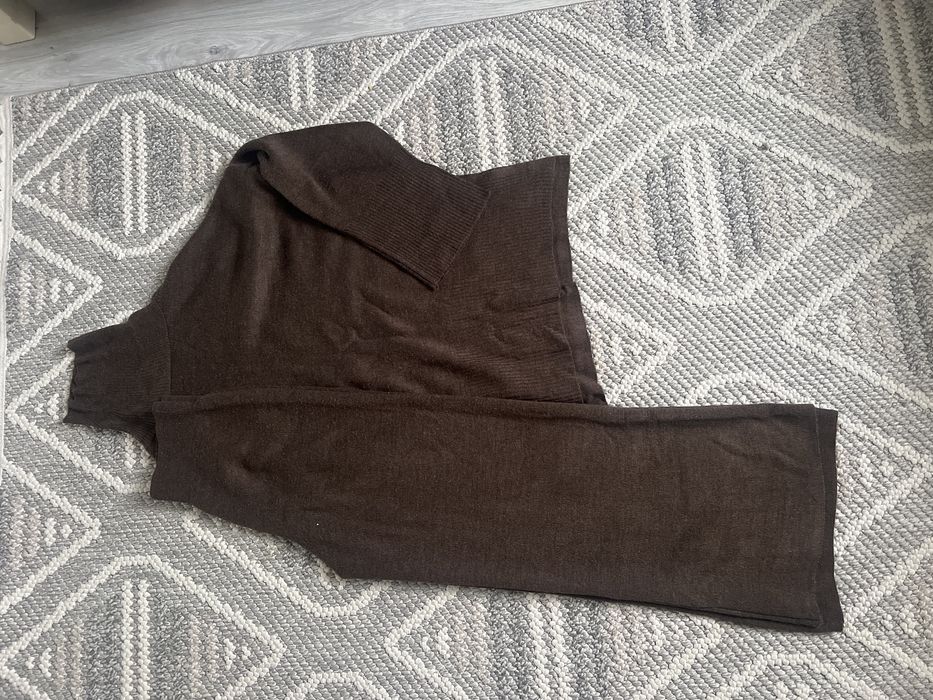 Костюм трикотаж, коричневий ,розмір оверсайз
