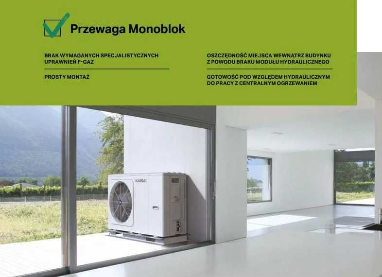 Pompa ciepła Kaisai 16kW monoblock KHC-16RY3 NOWA FAKTURA OD RĘKI