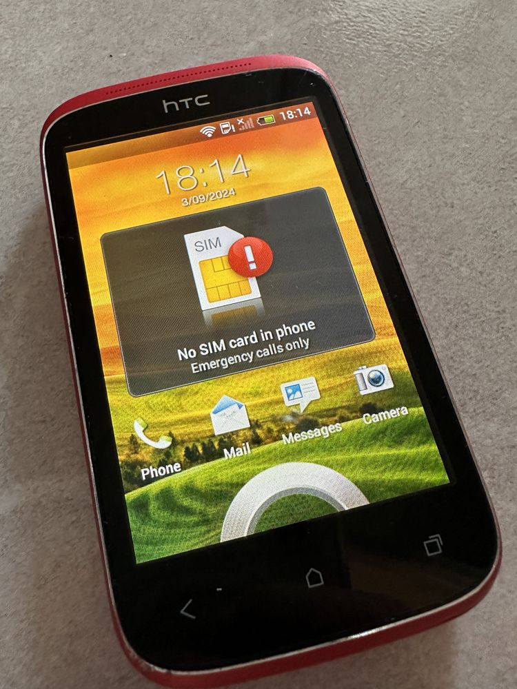 Htc Desire C czerwony