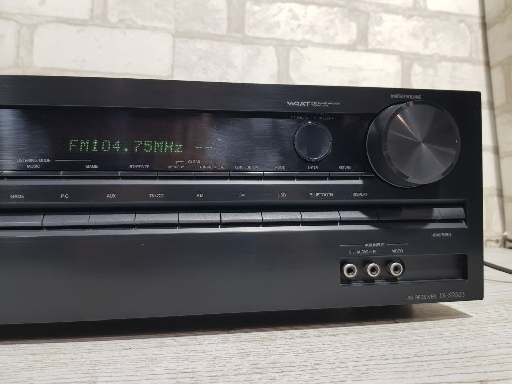 Пульт! 5.1 AV ресивер ONKYO TX-SR333, *5x100 Вт, HDMI, USB, Bluetooth,