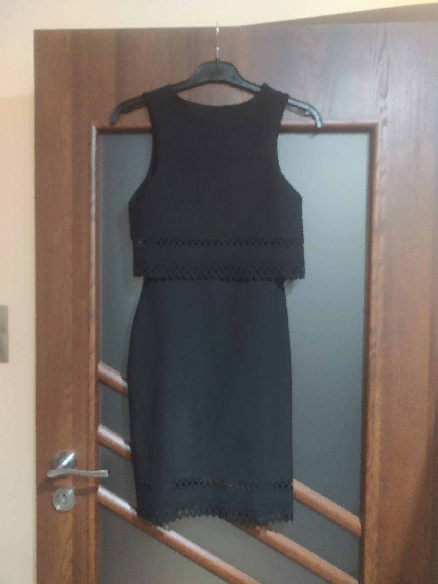 Sukienka mała czarna wieczorowa na Sylwestra Andrzejki wesele 38 M