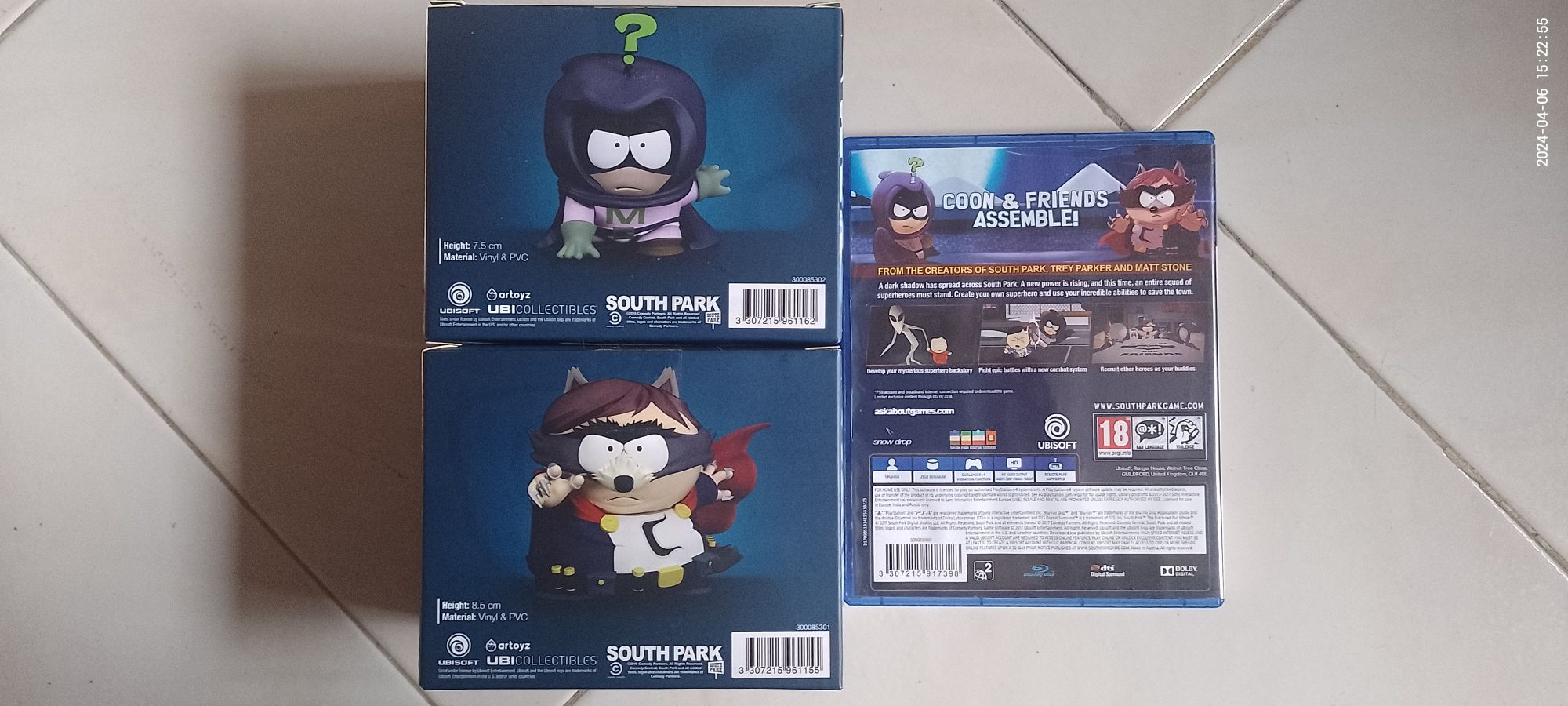 Jogos PS4, PS3, South Park figuras originais mint