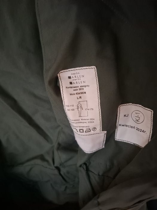 Kombinezon czołgisty 634/mon Nowy roz.L/R