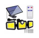 MOCNA LAMPA SOLARNA 3w1 LED Osobny Panel Czujnik Ruchu Zmierzchu+PILOT
